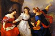 Angelica Kauffmann arts of Music and Painting oil on canvas